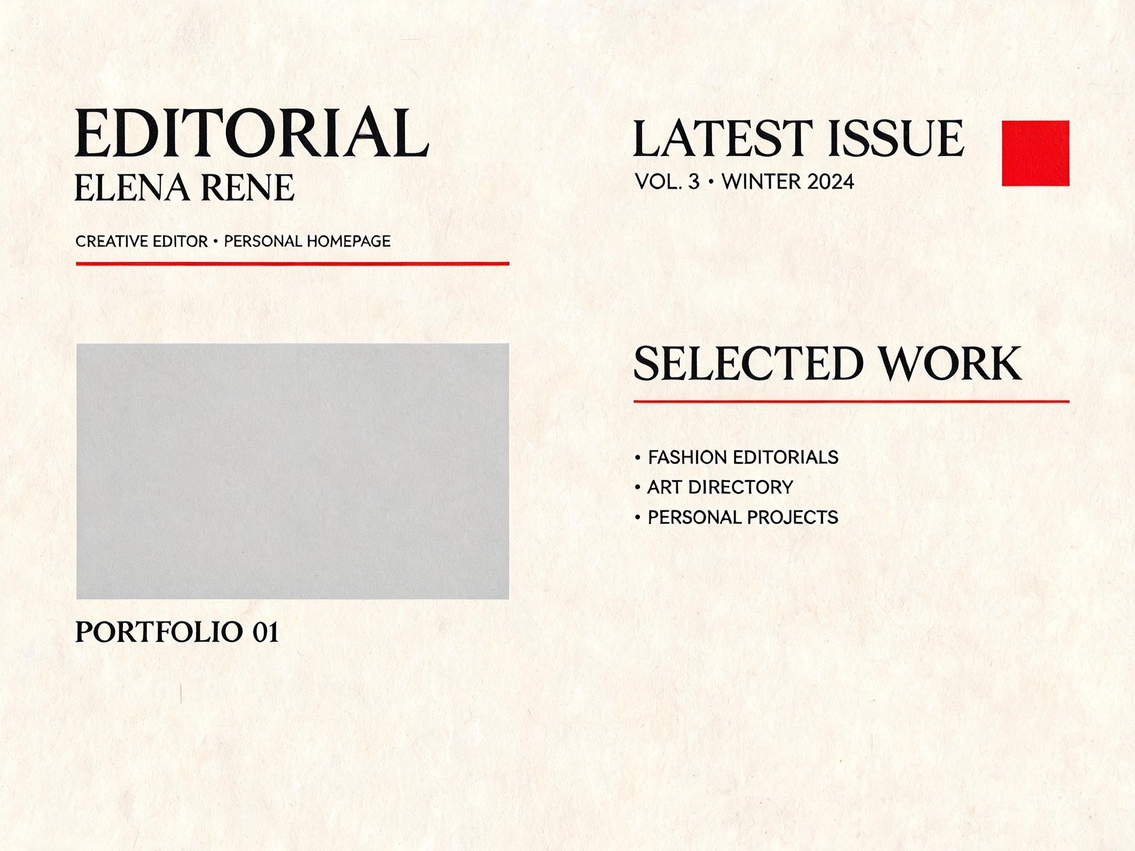 magazine template preview